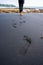 Black sand on Nang Thong Beach in Khaolak