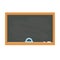 Black school blackboard like education symbol for design on white, stock vector illustration