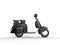 Black scooter - side view