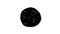 Black scribble circle animation on white background