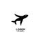 Black seal sea animal with simple shilouette logo icon designs vector illustration