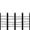 Black seamless fence