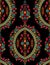 black seamless pattern with mandala ornament. Traditional Arabic, Indian motifs. Great for fabric and textile, wallpaper,