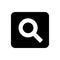 Black Search symbol for banner, general design print and websites.