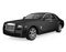 Black Sedan Car Isolated