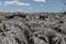 Black sharp rocks in Ankarana Tsingy, Madagascar landmark