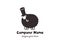 black sheep with hat and pipe smoke for comedy and your company logo