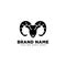 black sheep logo line design vector icon element isolated