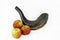 Black Shofar with apples