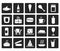 Black Shop and Foods Icons