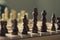 Black side chess pieces.