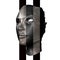 Black and  Silver head 3d rendering