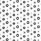 Black and silver shade mix flower styles pattern background