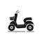 Black simple scooter icon