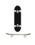 Black skate board