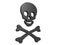 Black Skull Symbol of Poison