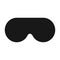 Black sleep mask/Sleeping mask on a white background