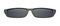 Black Slim Sunglasses Front View