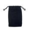 Black small fabric pouch