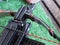 Black small modern handheld pistol crossbow with carbonfiber or glassfiber limb retro style reinforced with double leafs spring