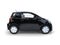 Black small urban modern electric car - side view