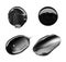Black smear paint of cosmetic products