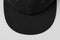 Black snapback cap mockup closeup