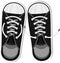 Black sneakers. Youth urban sports shoes. Fashion accessories