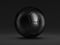 Black soccer ball