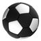 Black soccer ball with white dots, Isolated