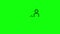 Black social distancing between people icon flat green screen 10 animations chroma key