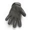 Black Soldier Gloves isolated on white. Front view. 3D illustration