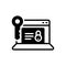 Black solid icon for Access, security and locked