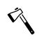 Black solid icon for Axe, hatchet and adze