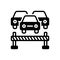 Black solid icon for Block, stop and traffic