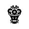 Black solid icon for Bouquet, nosegay and bunch