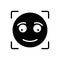 Black solid icon for Briefly, concisely and glance