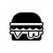 Black solid icon for Burger, hamburger and food