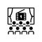 Black solid icon for Cinema, cinematograph and theater