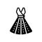 Black solid icon for Clothing, garments and fabric