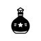 Black solid icon for Cologne, scent and perfume