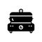 Black solid icon for Cooking, boiling and utensil