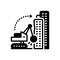 Black solid icon for Dismantling, building and demolition