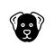 Black solid icon for Dog, animal and pet