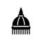 Black solid icon for Dome, cupola and capitol