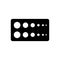 Black solid icon for Fade, shrivel and droop