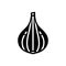 Black solid icon for Garlic, clove and condiment