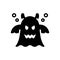 Black solid icon for Ghost, specter and past