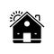 Black solid icon for House, residence and homestead