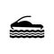 Black solid icon for Hydrocycle, water and circuit